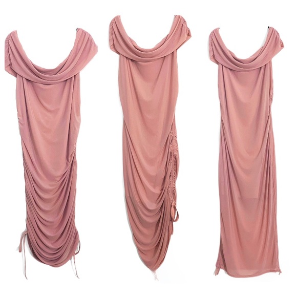 Material Girl Dresses & Skirts - Material Girl | 3 Way Pink Asymmetrical Maxi Dress